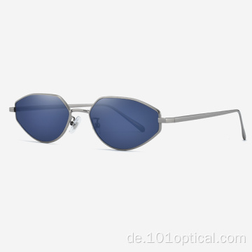 Eckige Roal Metall Damensonnenbrille